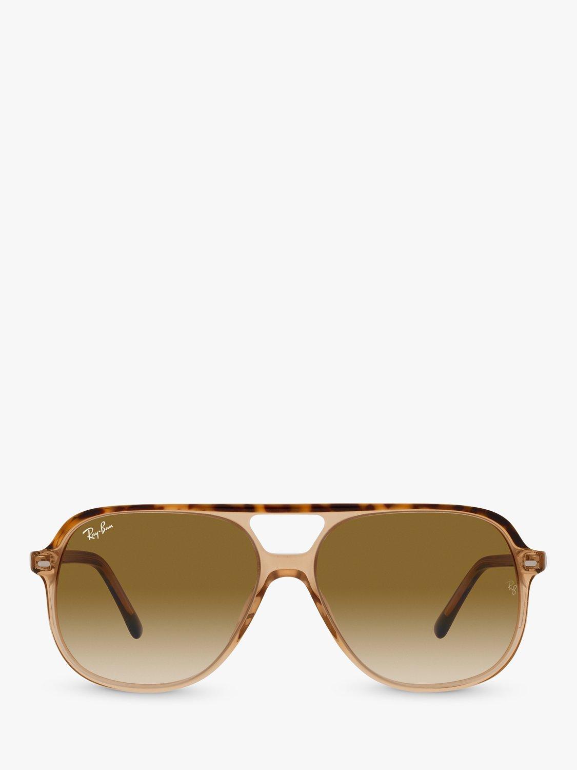 Product image 3 of 7, which shows Ray-Ban RB2198 Unisex Square Sunglasses, Havana/Brown Gradient