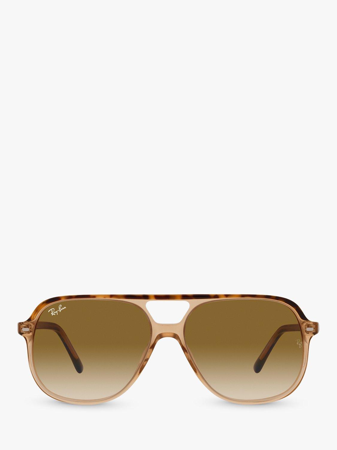 Ray-Ban RB2198 Unisex Square Sunglasses, Havana/Brown Gradient