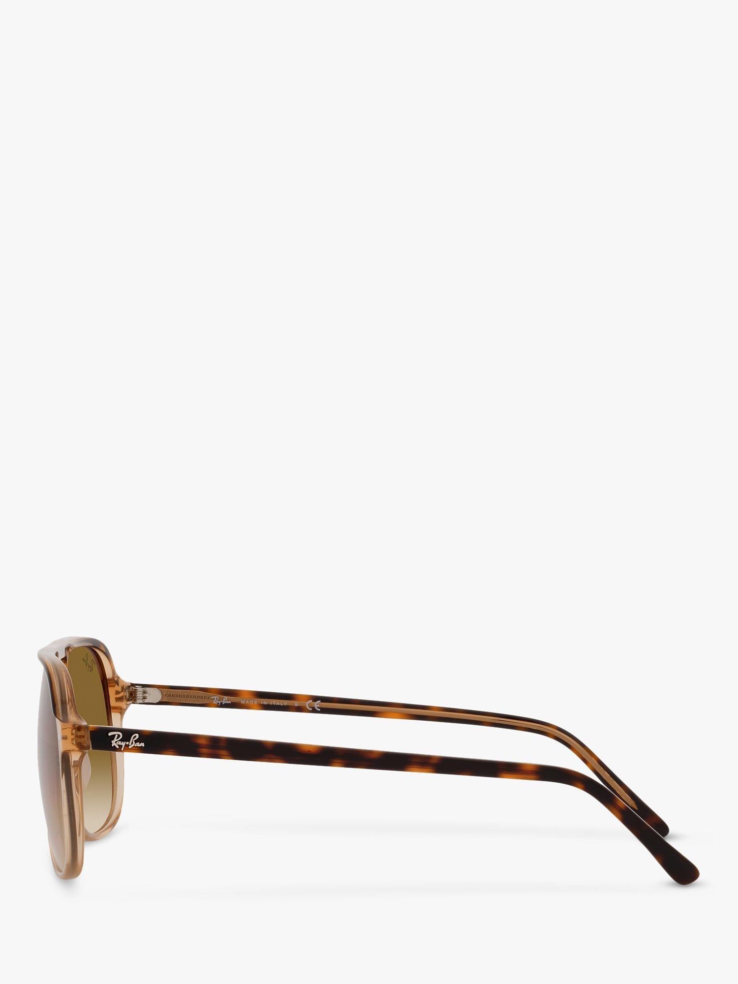 Product image 4 of 7, which shows Ray-Ban RB2198 Unisex Square Sunglasses, Havana/Brown Gradient