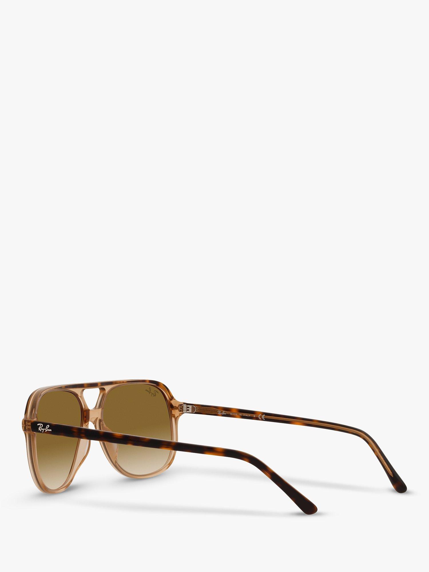 Product image 5 of 7, which shows Ray-Ban RB2198 Unisex Square Sunglasses, Havana/Brown Gradient