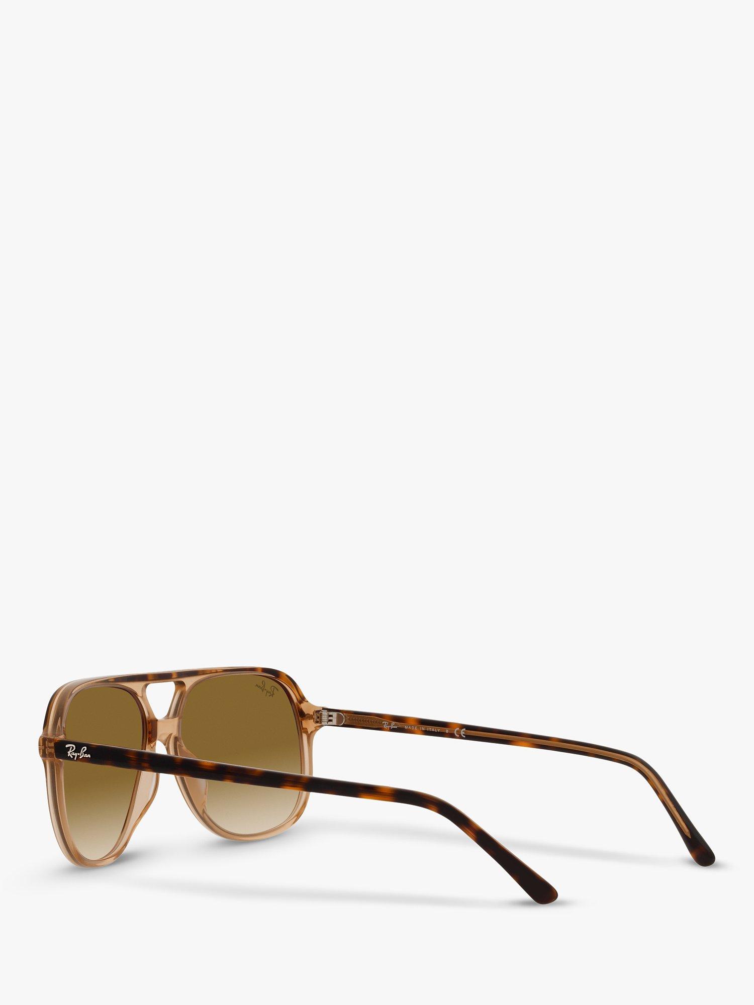 Ray-Ban RB2198 Unisex Square Sunglasses, Havana/Brown Gradient