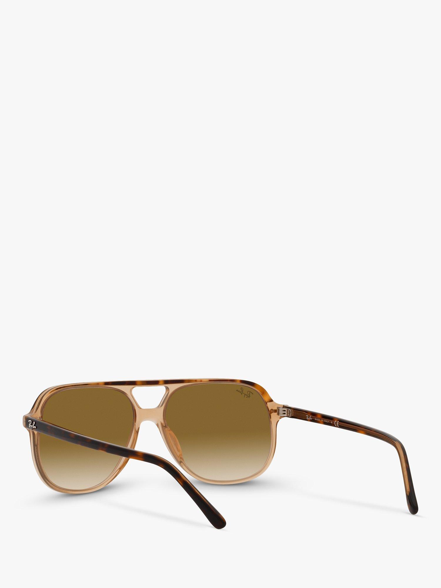 Ray-Ban RB2198 Unisex Square Sunglasses, Havana/Brown Gradient