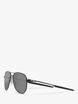 Oakley OO4147 Men's Contrail Pilot Prizm Polarised Sunglasses - view 2, Satin Black/Matte Grey