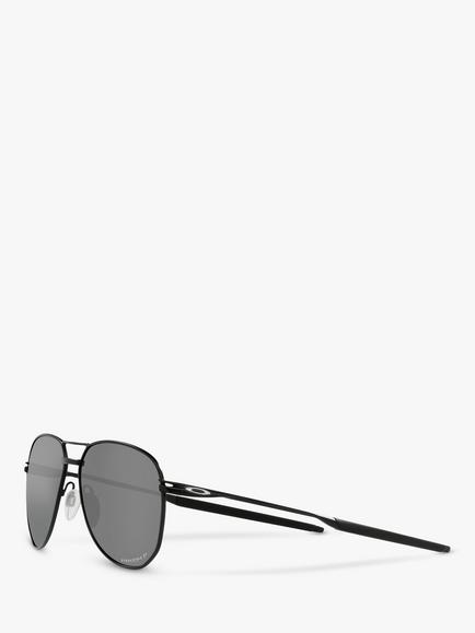 Oakley OO4147 Men's Contrail Pilot Prizm Polarised Sunglasses - view 2, Satin Black/Matte Grey