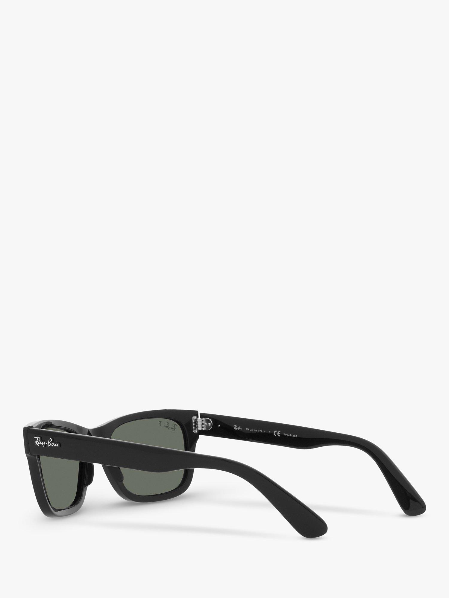 Product image 4 of 5, which shows Ray-Ban RB2283901 Men's Polarised Sunglasses, Black/Green