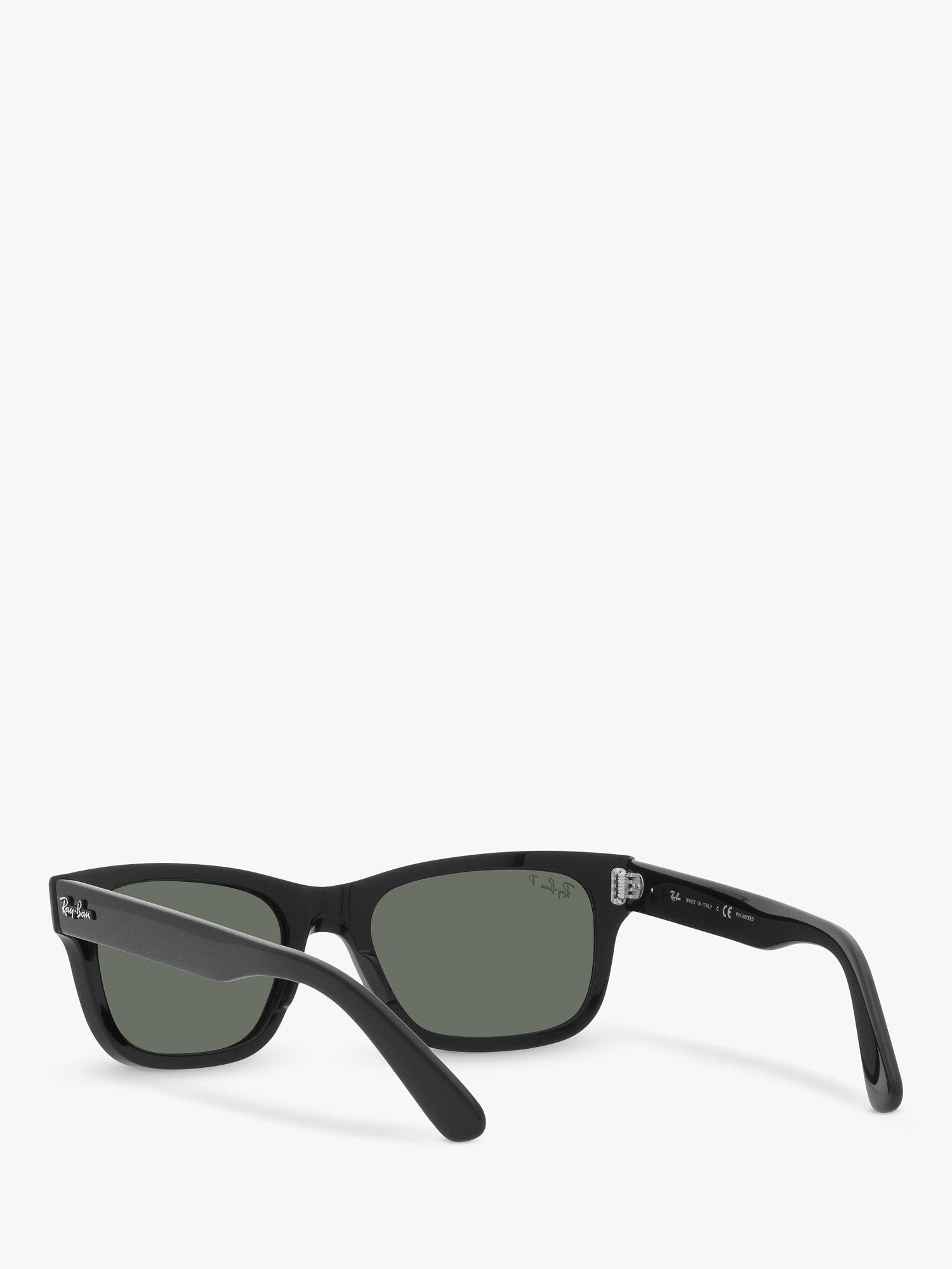 Product image 5 of 5, which shows Ray-Ban RB2283901 Men's Polarised Sunglasses, Black/Green