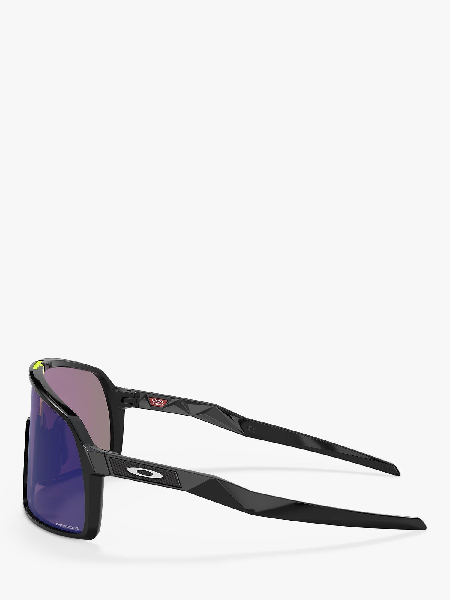 Product image 3 of 3, which shows Oakley OO9462 Men's Sutro Rectangular Sunglasses, Polished Black/Green