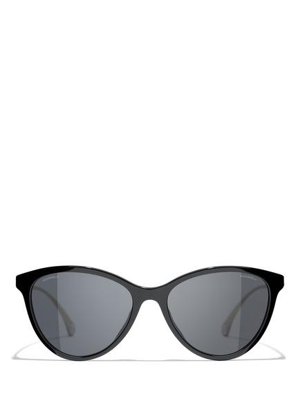 CHANEL CH5459 Women's Phantos Sunglasses, Black - view 2, Black