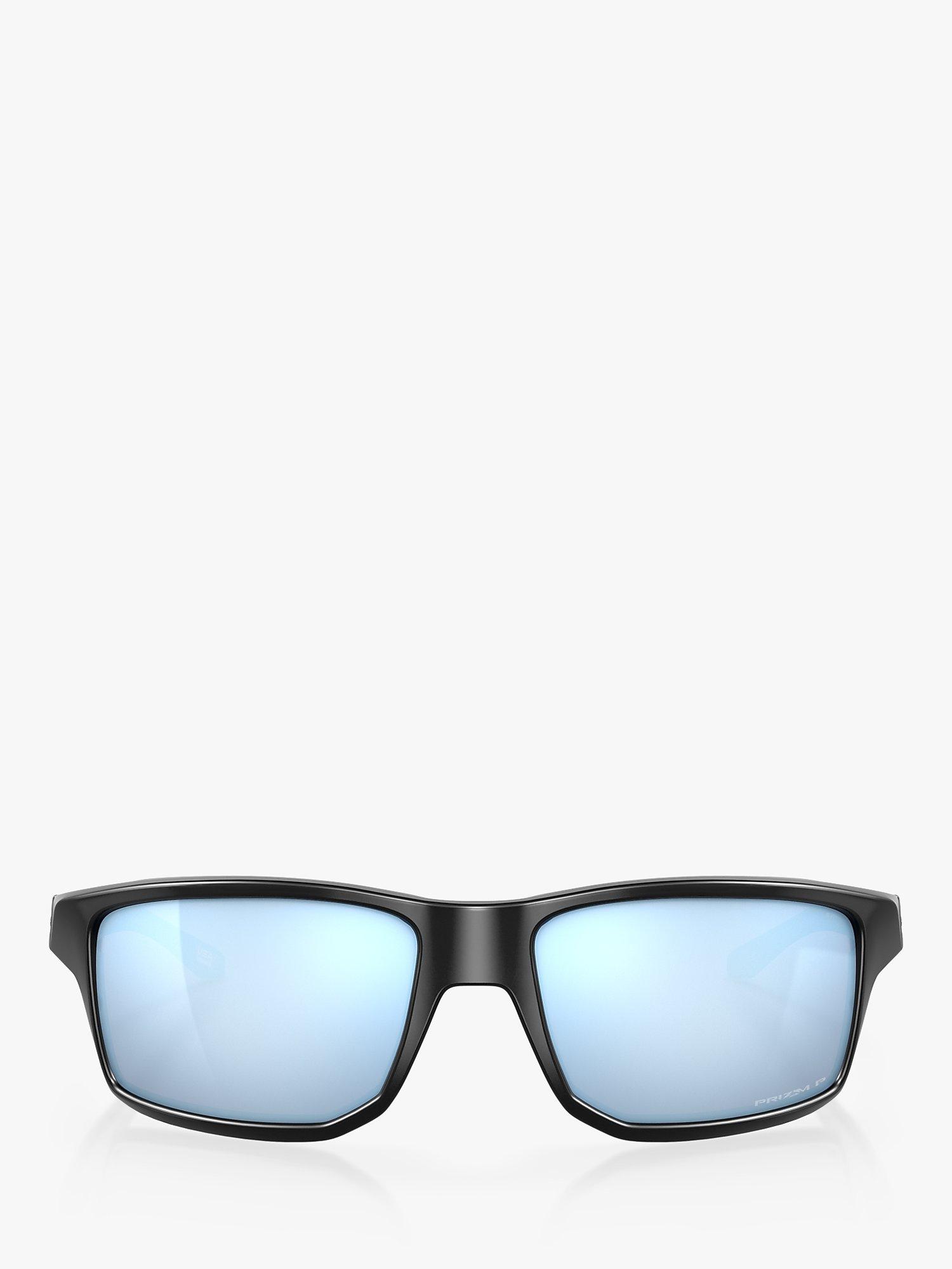 Product image 2 of 4, which shows Oakley OO9449 Men's Gibston Polarised Square Sunglasses, Matte Black/Blue Prizm