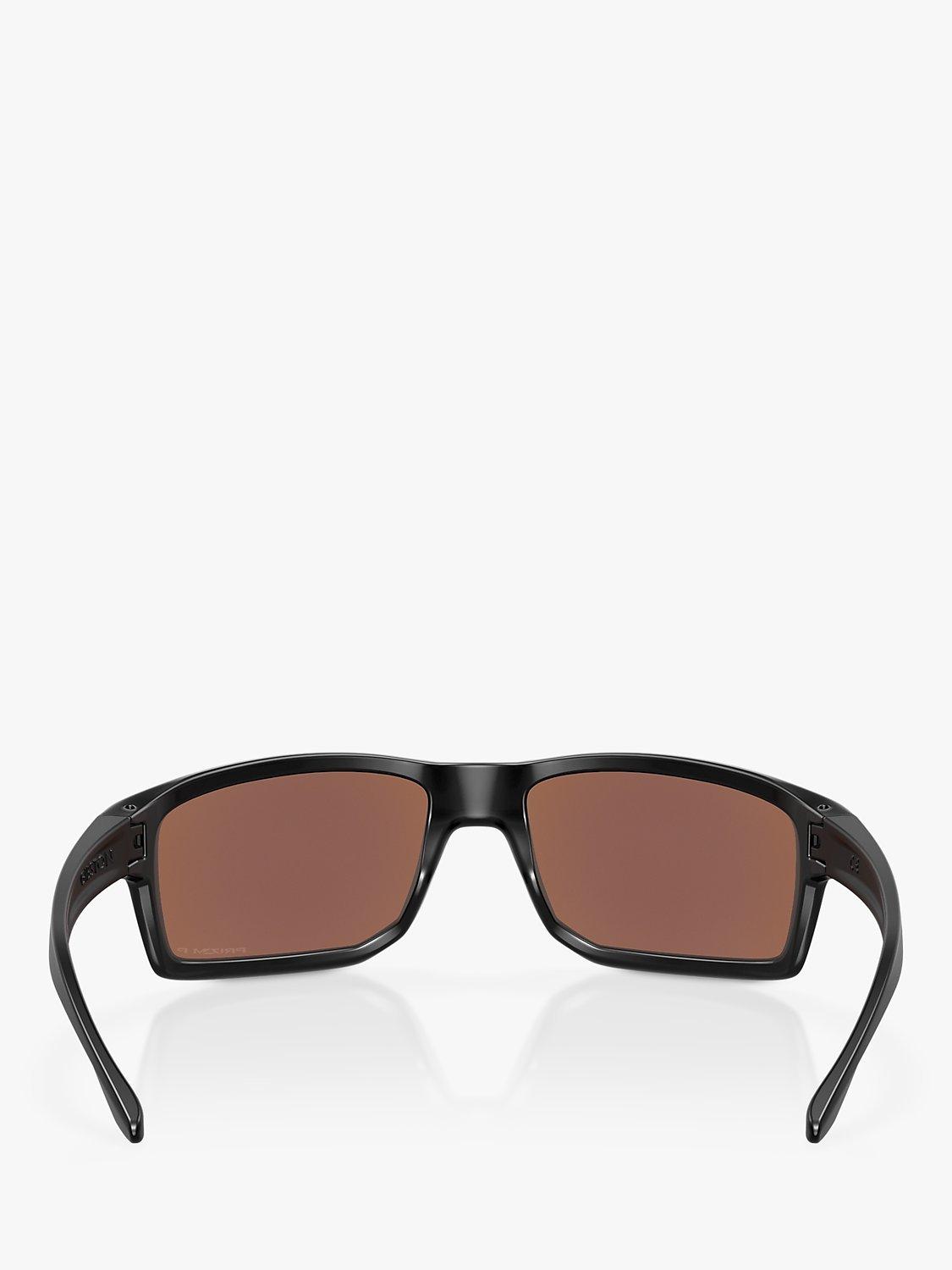 Product image 4 of 4, which shows Oakley OO9449 Men's Gibston Polarised Square Sunglasses, Matte Black/Blue Prizm