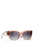CHANEL Irregular Sunglasses CH5429 Light Brown/Grey Gradient
