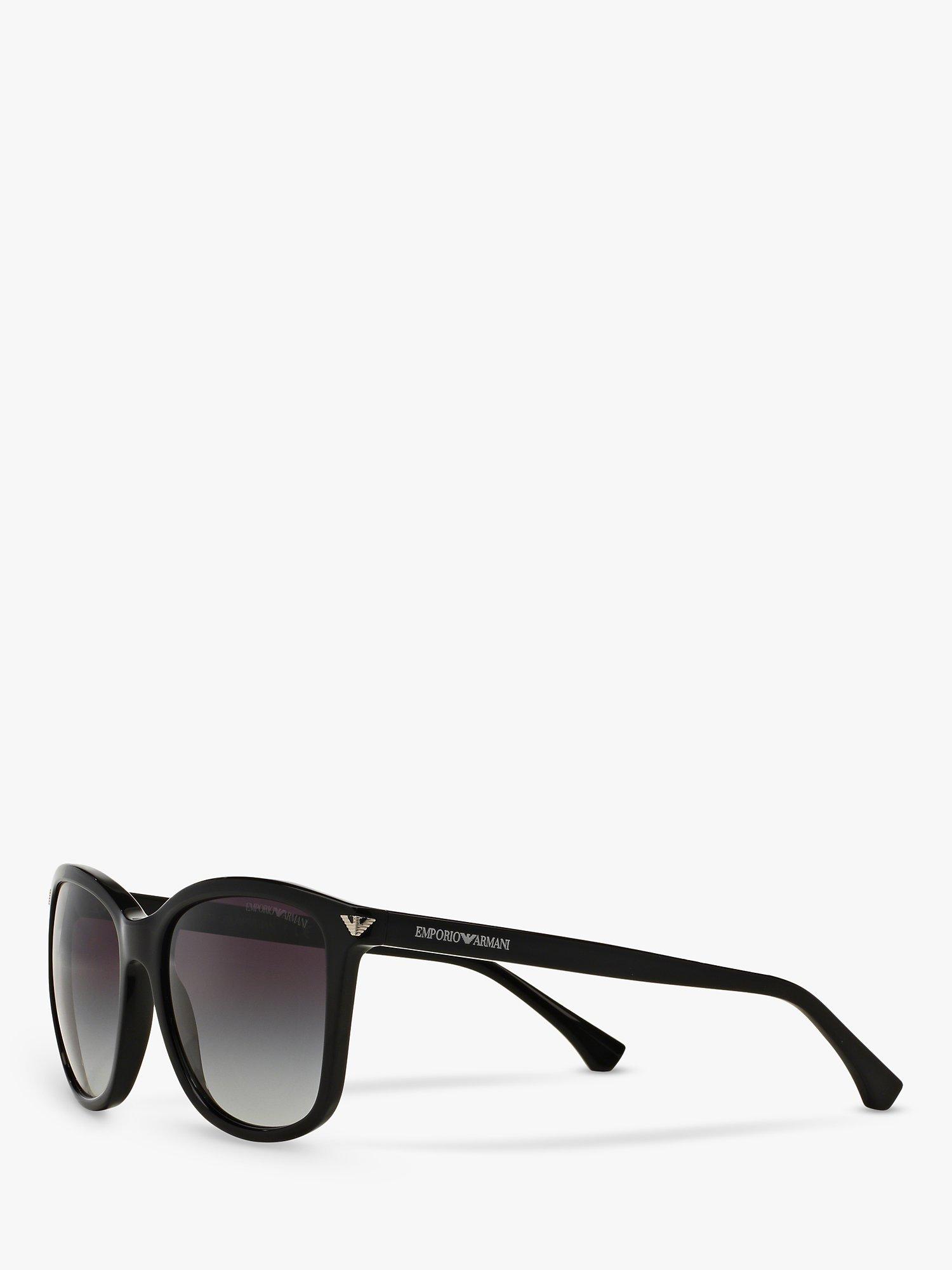 Product image 2 of 3, which shows Emporio Armani EA4060 Women's Square Sunglasses, Black/Grey Gradient