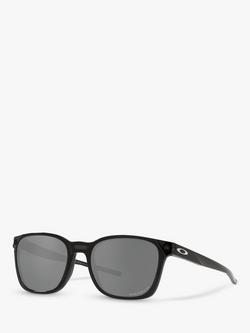 Oakley OO9018 Men's Objector Polarised Sunglasses, Black Ink/Grey, Black Ink/Grey