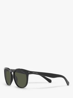 Emporio Armani AR814958 Men's Pillow Sunglasses, Black/Green - view 2, Black/Green