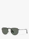 Ray-Ban RB3958 Unisex Elon Polarised Sunglasses, Black/Green