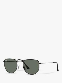 Ray-Ban RB3958 Unisex Elon Polarised Sunglasses, Black/Green, Black/Green