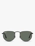 Ray-Ban RB3958 Unisex Elon Polarised Sunglasses, Black/Green