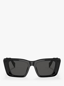 Prada PR 08YS Women's Butterfly Sunglasses, Black - view 2, Black