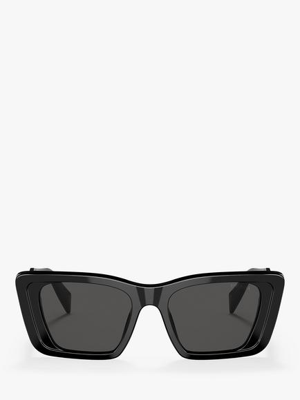 Prada PR 08YS Women's Butterfly Sunglasses, Black - view 2, Black