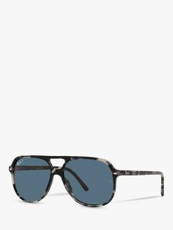 Ray-Ban RB2198 Unisex Polarised Square Sunglasses, Grey Havana, Grey Havana