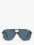 Ray-Ban RB2198 Unisex Polarised Square Sunglasses, Grey Havana