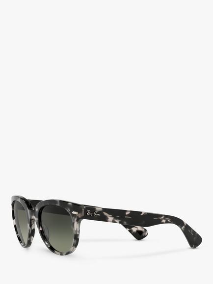 Ray-Ban RB2199 Unisex Phantos Sunglasses, Grey Havana/ Gradient - view 2, Grey Havana/Gradient