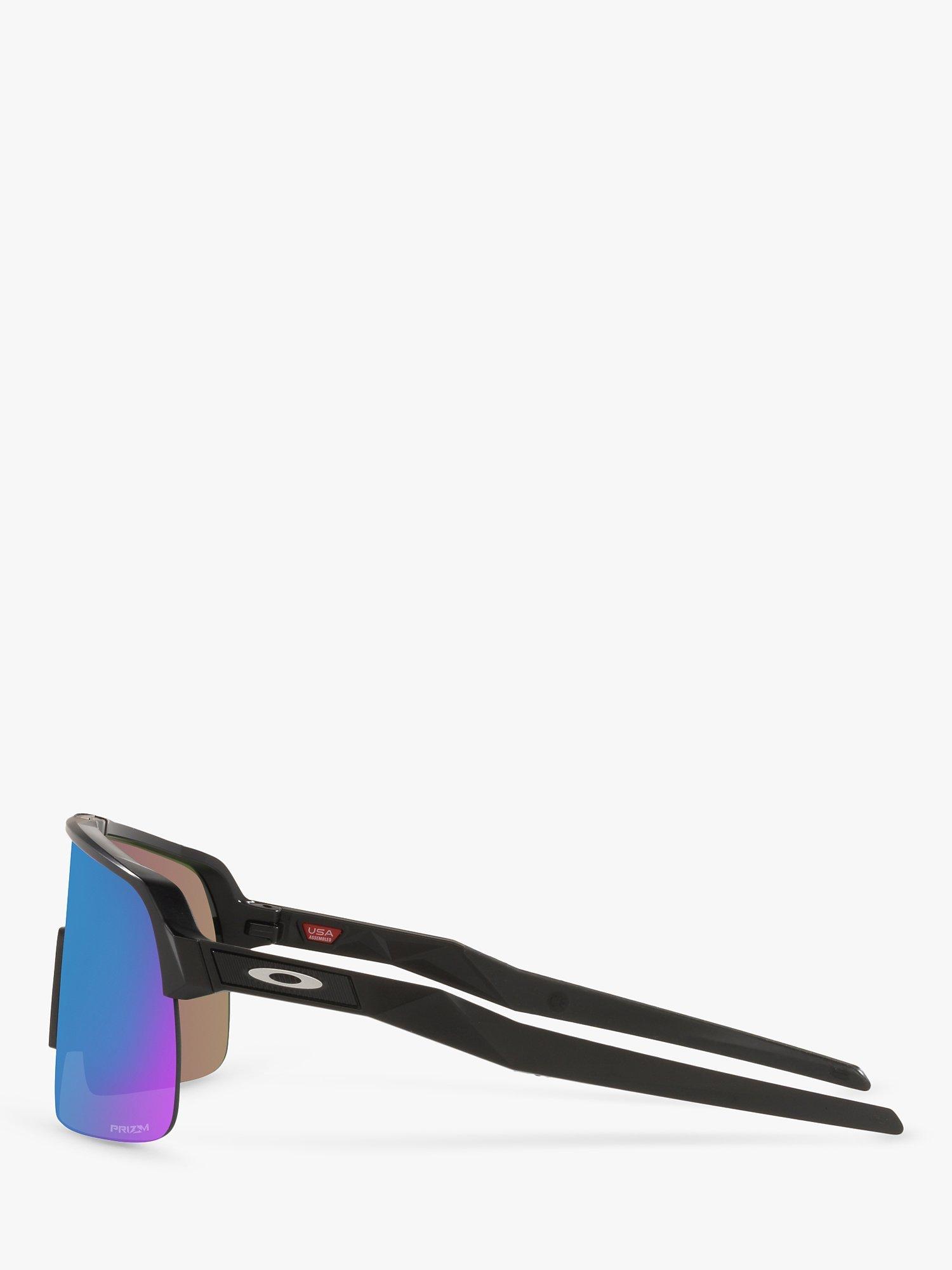 Oakley OO9463 Men's Sutro Lite Prizm Rectangular Sunglasses, Matte Black/Mirror Blue