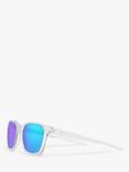 Oakley OO9018 Men's Objector Sunglasses, Clear/Blue