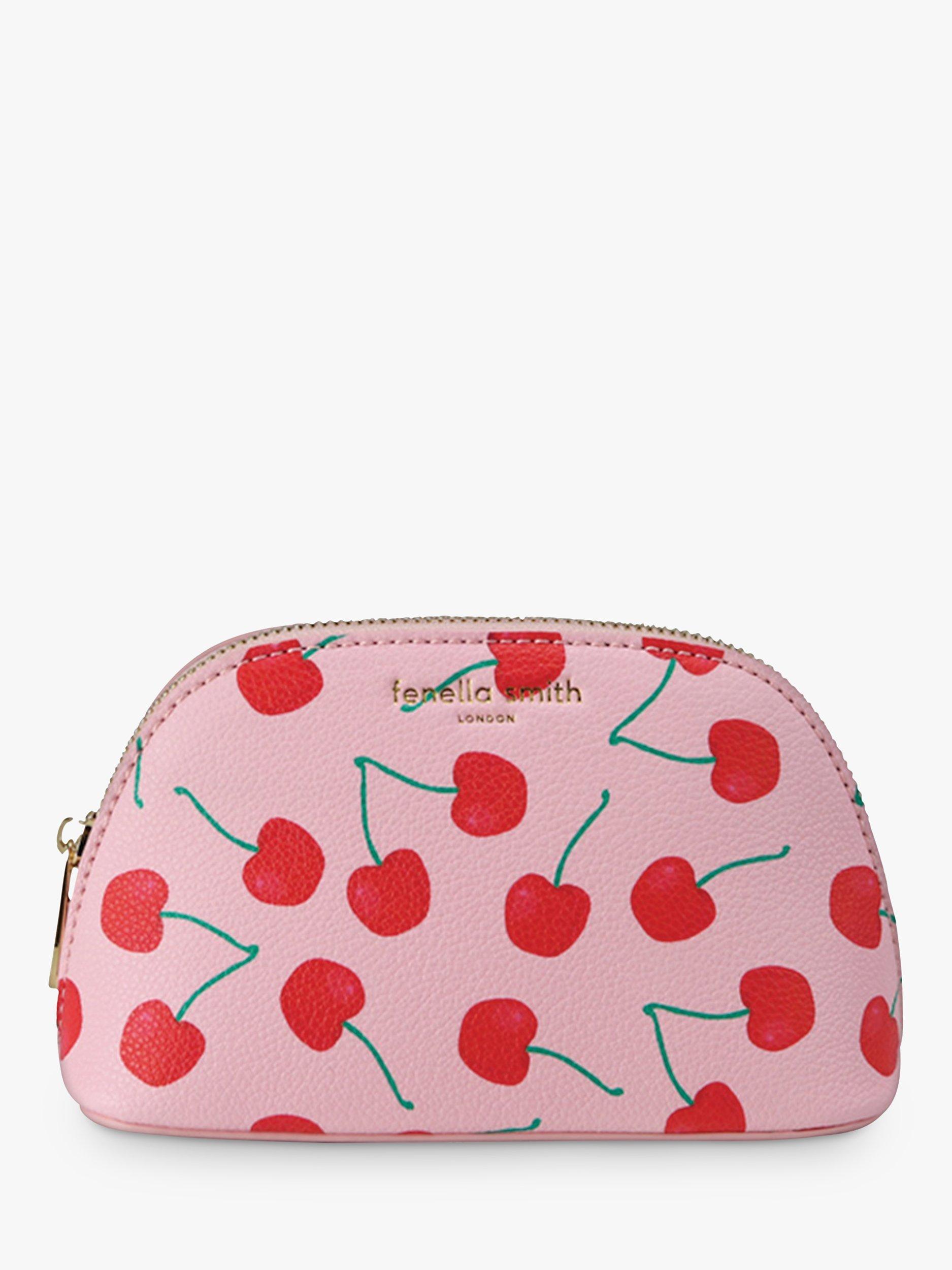 Fenella Smith Cherries Recycled Make Up Bag, Pink