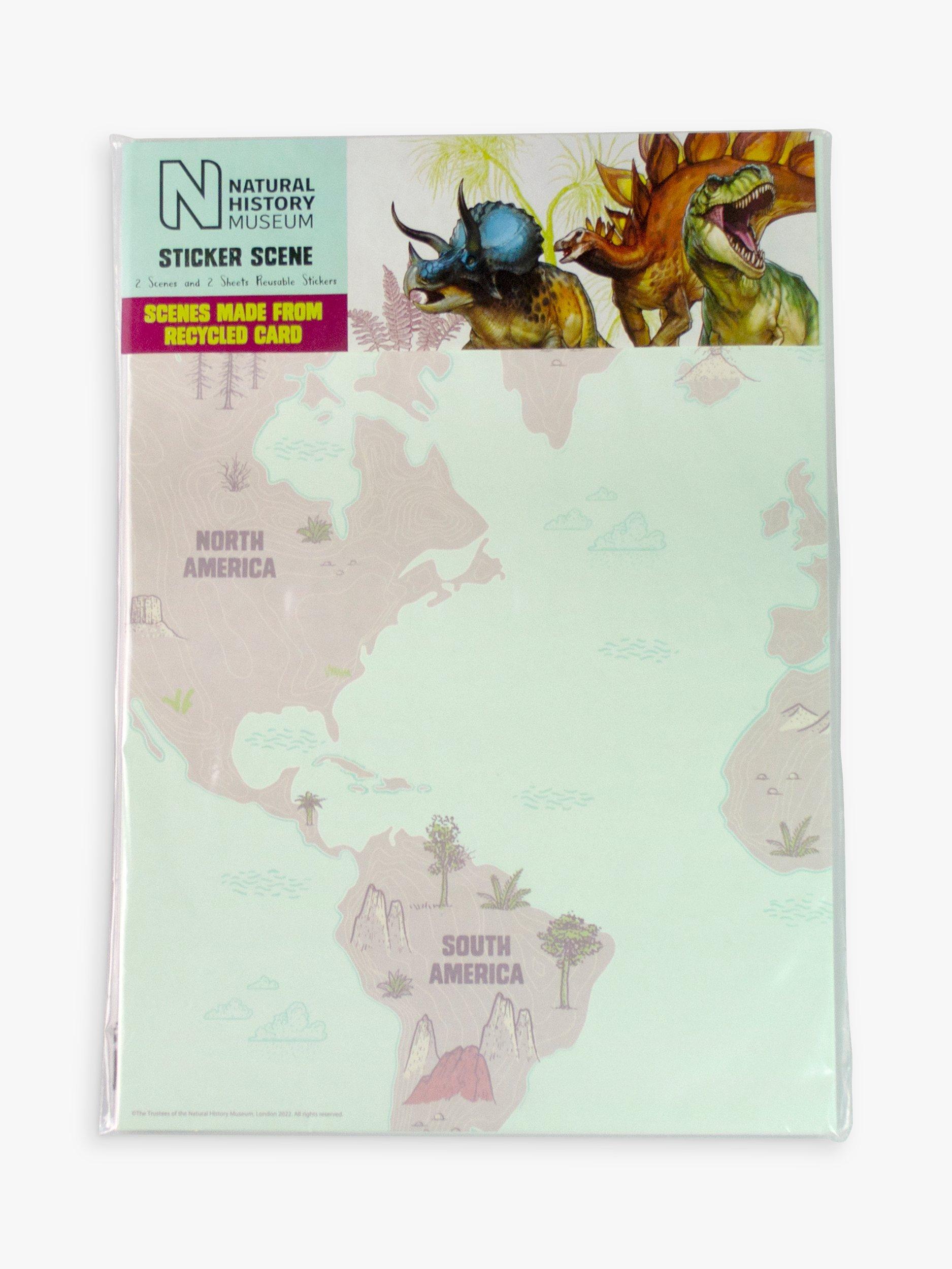Natural History Museum Dinosaur Sticker Scene