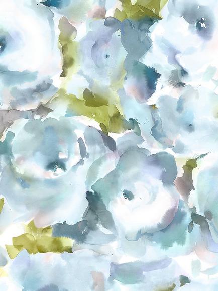Voyage Rosa Furnishing Fabric, Duck Egg