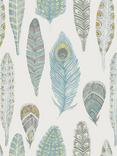 Voyage Samui Print Furnishing Fabric, Peacock