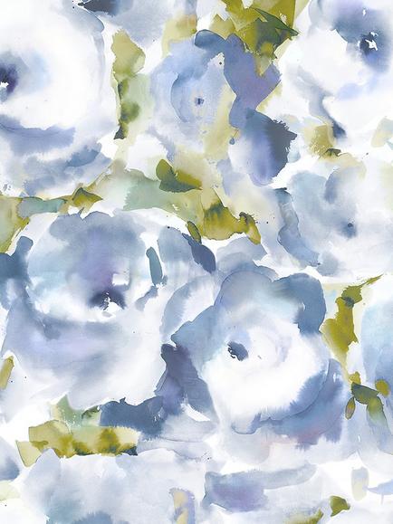 Voyage Rosa Furnishing Fabric, Bluebell