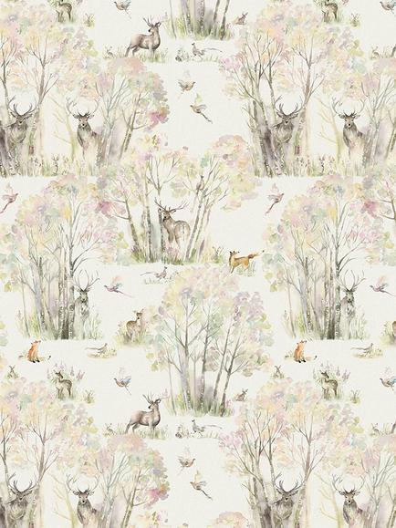Voyage Enchanted Forest Furnishing Fabric - view 2, Linen