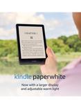 Amazon Kindle Paperwhite (11th Generation), Waterproof eReader, 6.8" High Resolution Illuminated Touch Screen with Adjustable Warm Light, Built-In Audible, 8GB, with Special Offers, Black