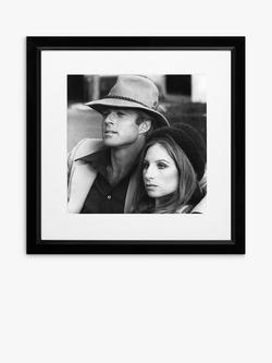 Brookpace Lascelles Robert Redford & Barbra Streisand Framed Photographic Print & Mount, 46 x 46cm, Black/White, Black/White