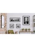 Brookpace Lascelles 'New York Skyline At Night' Framed Print & Mount, 38 x 101cm, Black/White