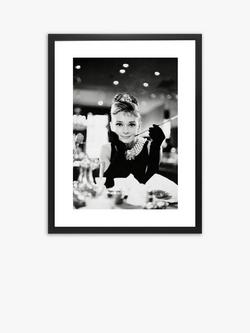Brookpace Lascelles Audrey Hepburn 'Breakfast at Tiffany's' Framed Print & Mount, 86 x 66cm, Black/White, Black/White