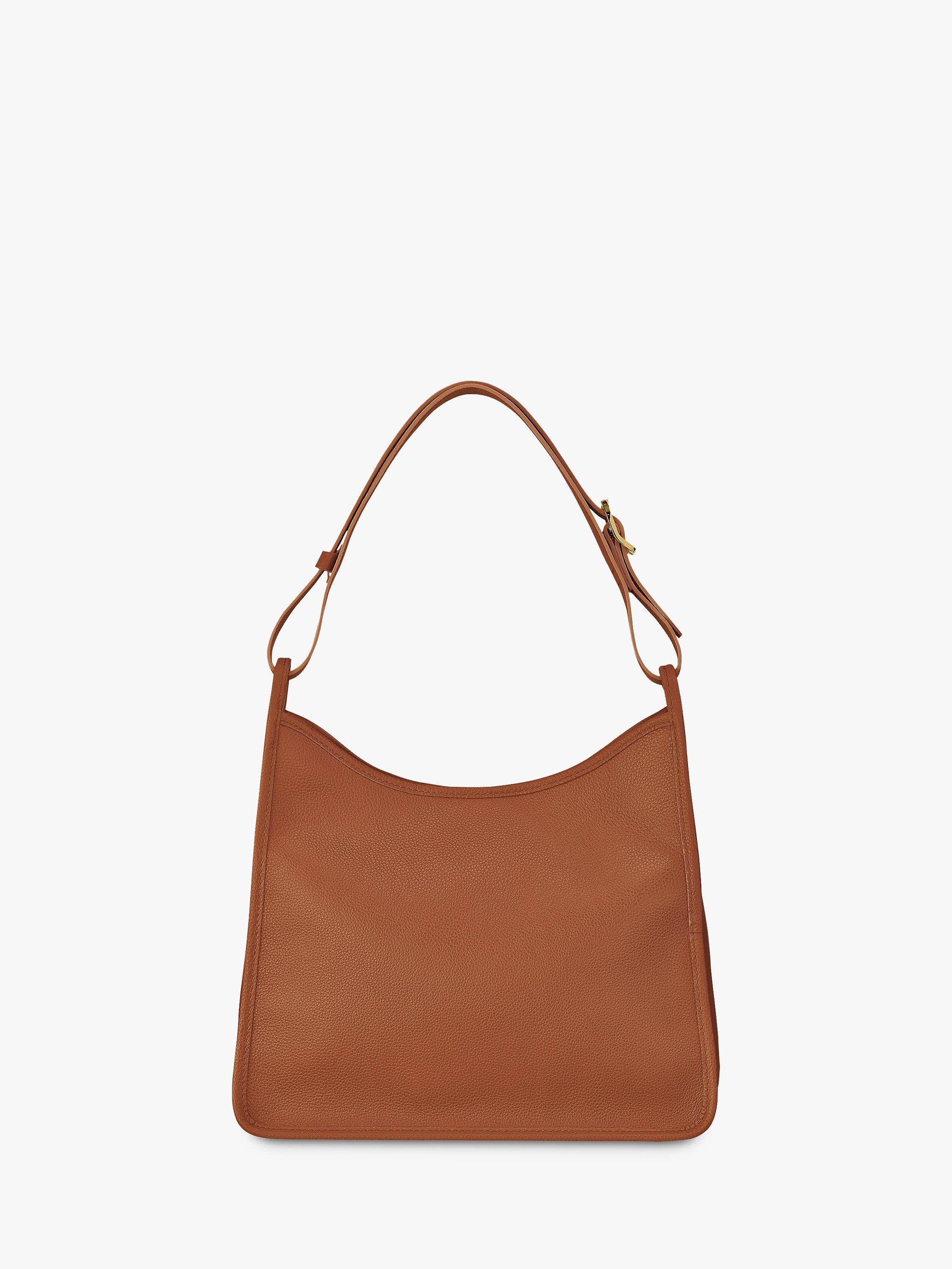 Product image 4 of 6, which shows Longchamp Le Foulonné Medium Hobo Bag, Caramel