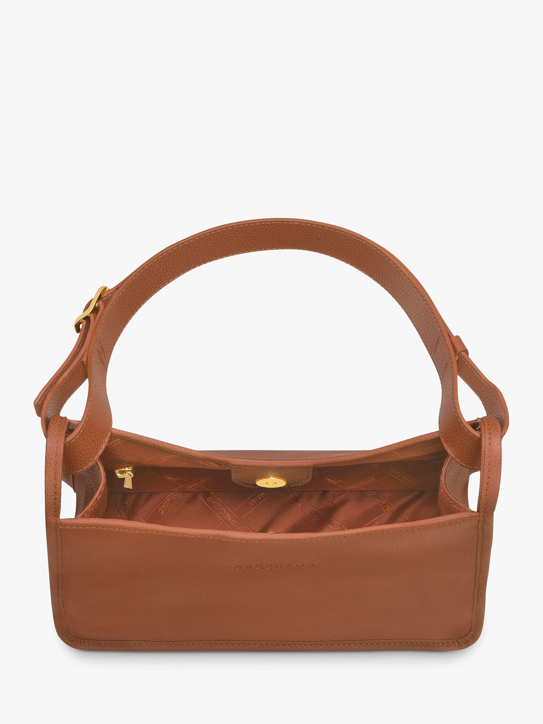 Product image 5 of 6, which shows Longchamp Le Foulonné Medium Hobo Bag, Caramel