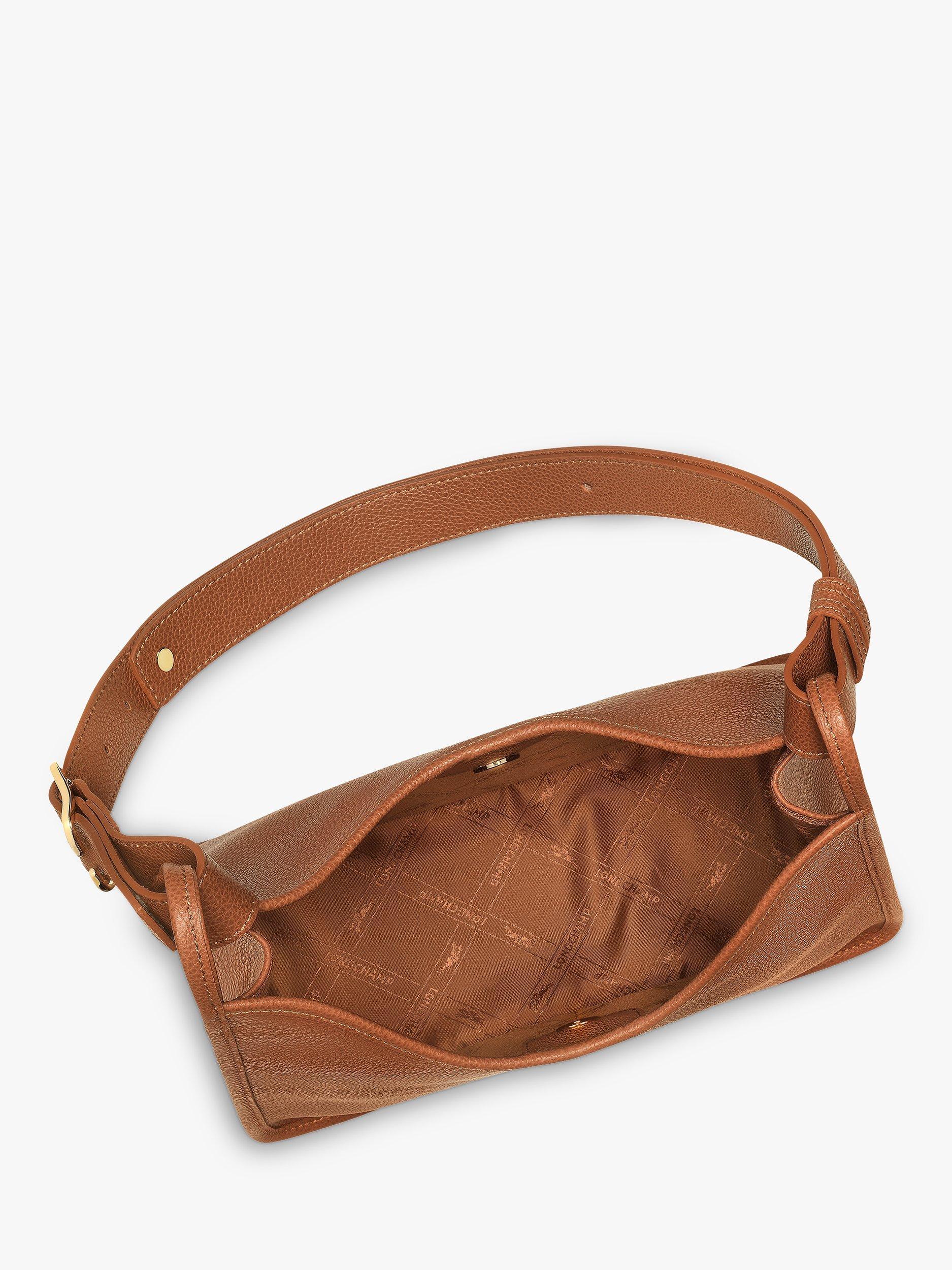 Product image 6 of 6, which shows Longchamp Le Foulonné Medium Hobo Bag, Caramel