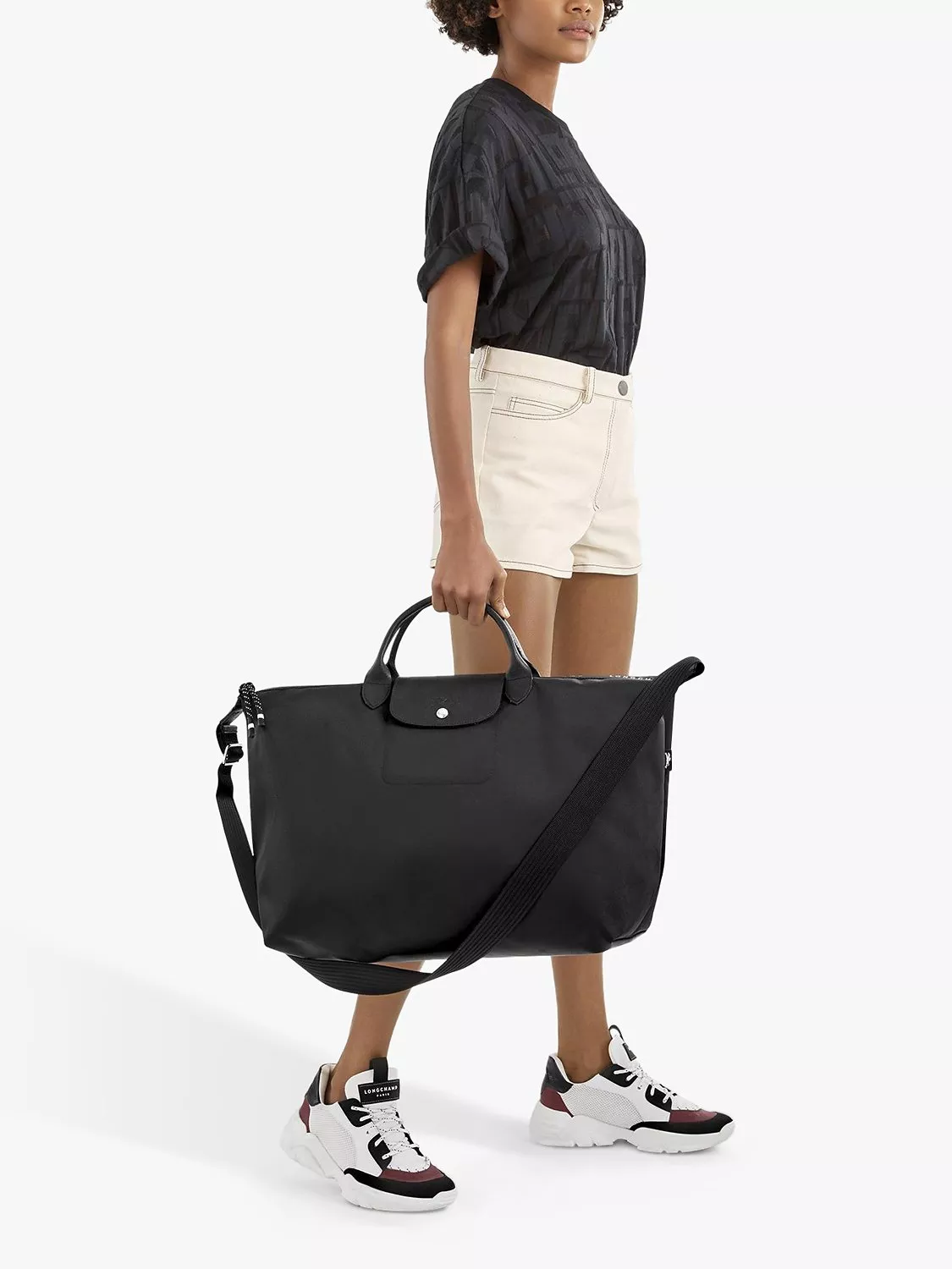 Longchamp overnight bags hot sale