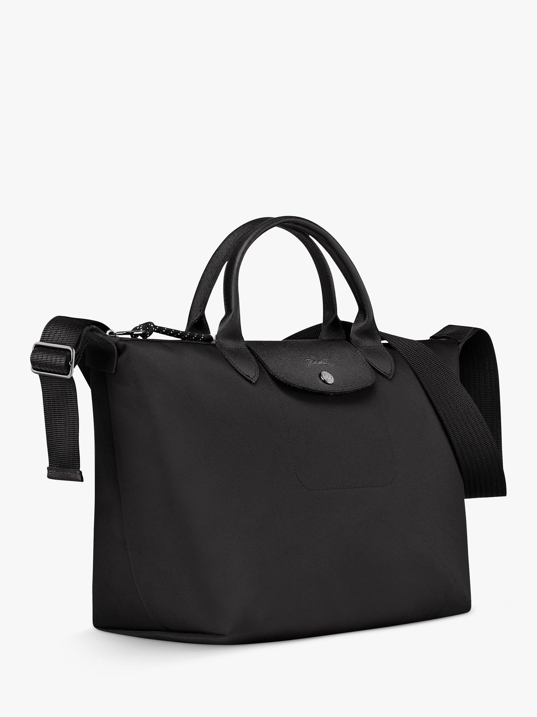 Longchamp le pliage black medium best sale