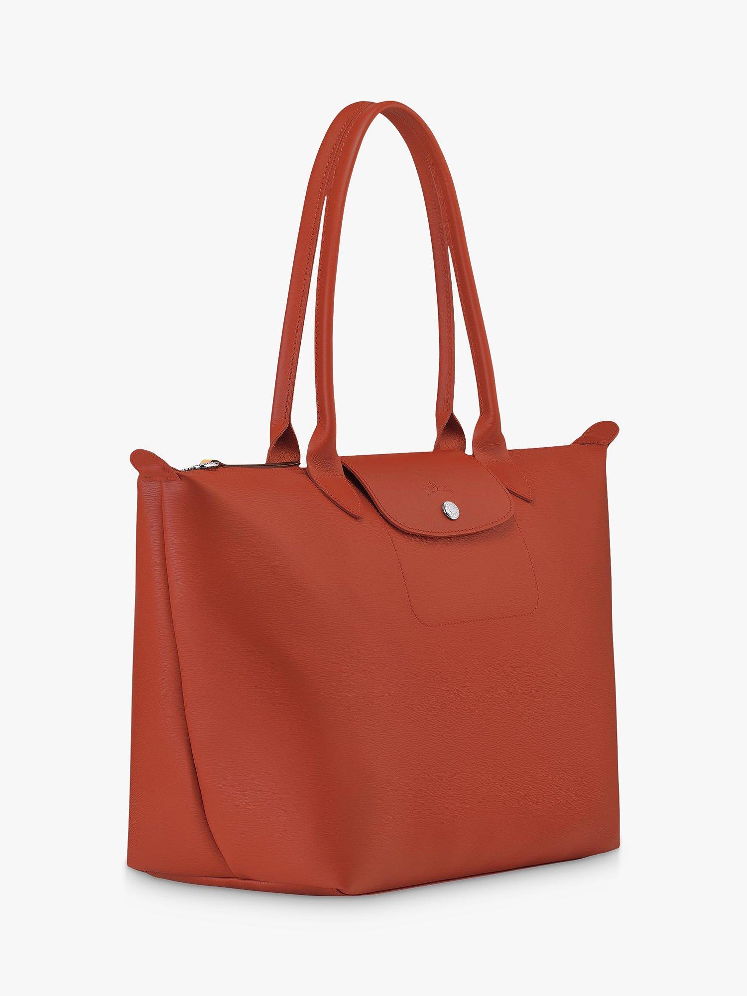 Longchamp Le Pliage City Large Coated Canvas Shopping Bag Terracotta