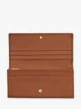 Longchamp Le Foulonné Continental Leather Wallet, Caramel