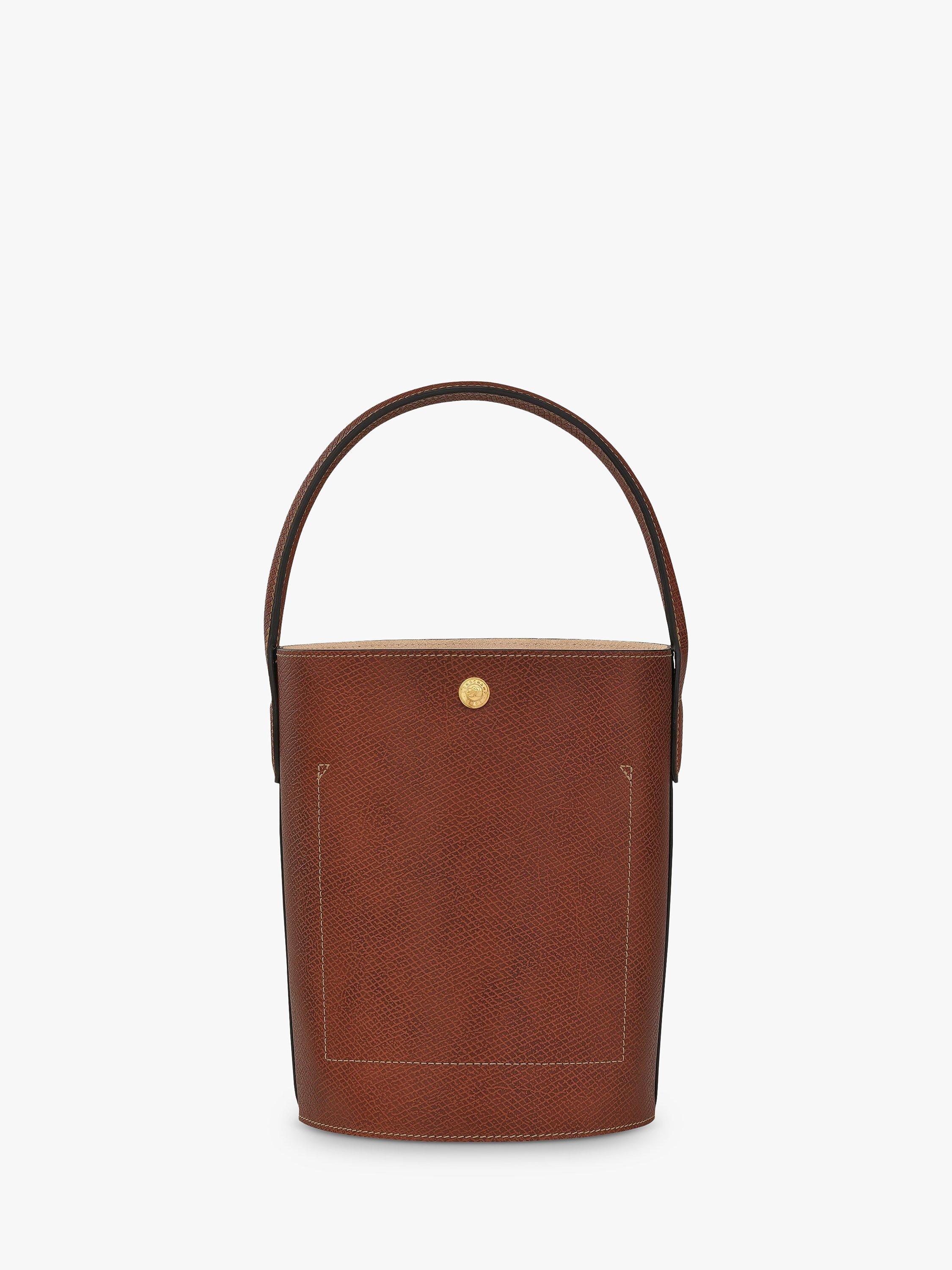 Product image 5 of 5, which shows Longchamp Epure Leather Bucket Bag, Brown