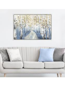 John Lewis Allison Pearce 'New Path I' Framed Canvas Print, 64 x 94cm, Blue/Multi - view 2, Blue/Multi