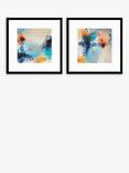 John Lewis Natasha Barnes 'Promise' Abstract Framed Print & Mount, Set of 2, 61.5 x 61.5cm, Blue/Multi