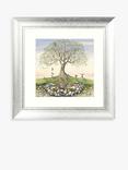 John Lewis Catherine Stephenson 'Rise & Shine' Embellished Framed Print & Mount, 62 x 62cm, Green/Multi