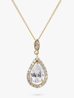 Ivory & Co. Belmont Cubic Zirconia Pendant Necklace, Gold